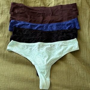 Lululemon invisiwear thong panty bundle of 6 size S